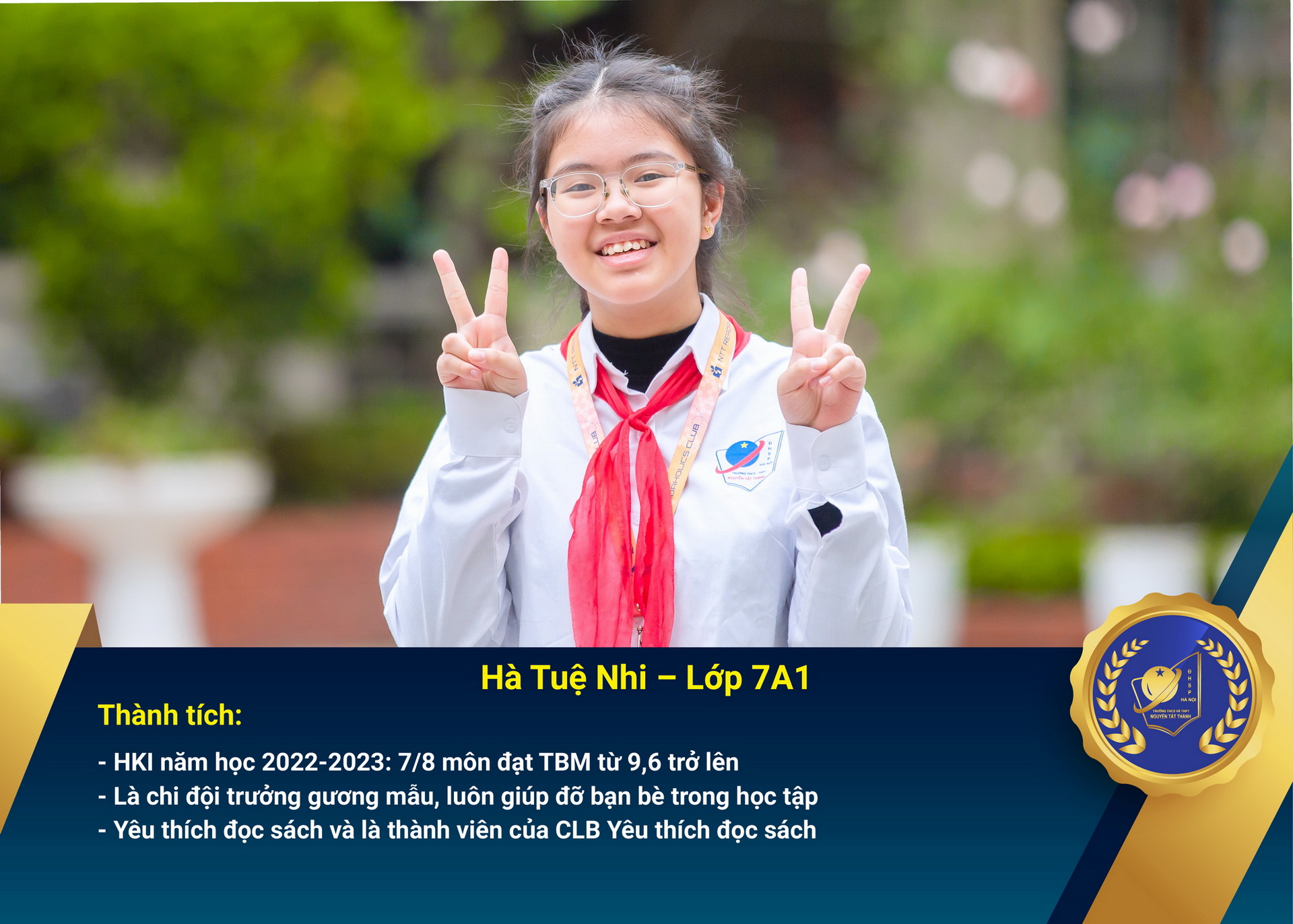 Chân dung Win88 nhà cái không bị chặn nhận Học bổng Nguyễn Tất Thành lần thứ 45 – Khối 7 - năm học 2022 – 2023